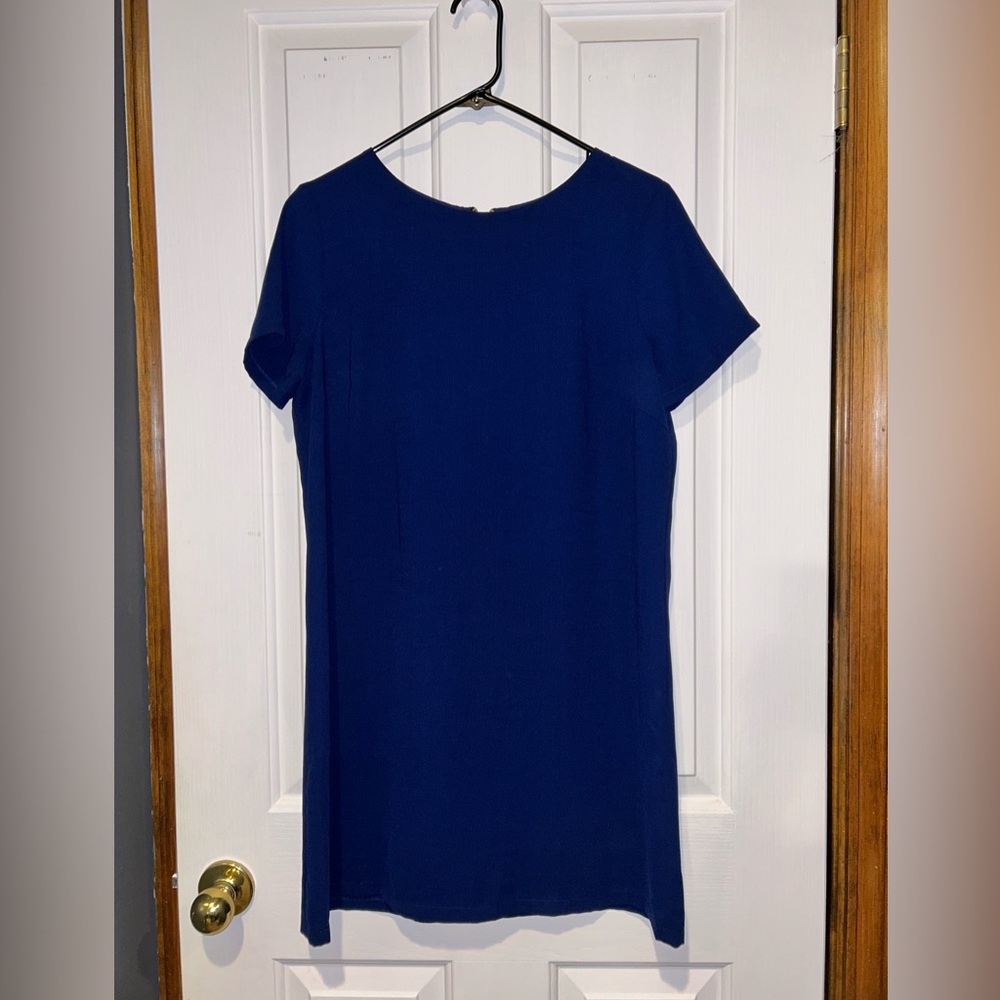 Navy blue shift dress